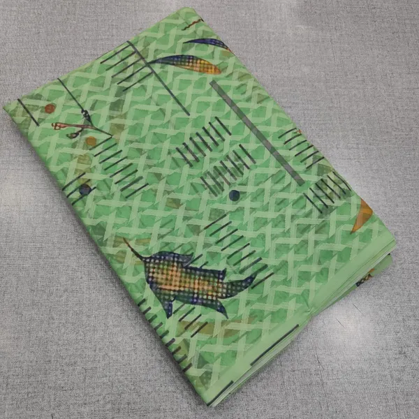 Digital brasso saree with Running blouse | SR232